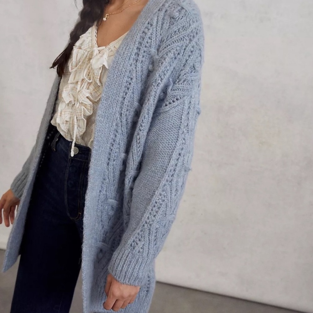 By Anthropologie Nuria textured knit cardigan